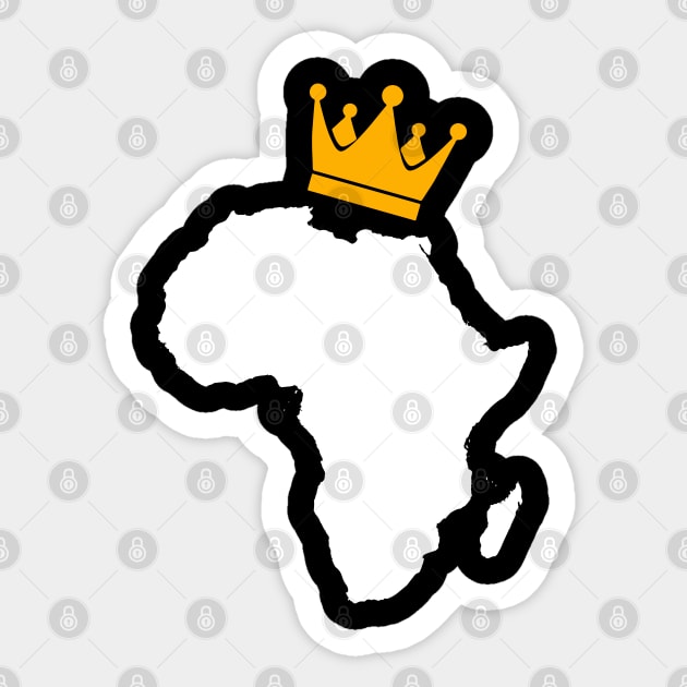 African King, African Queen, Africa, Crown Sticker by UrbanLifeApparel